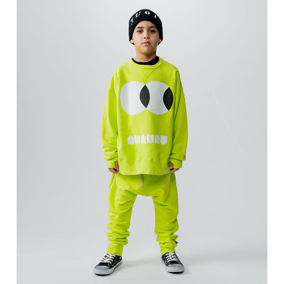 NUNUNU Hot Lime Side Eye Sweatshirt