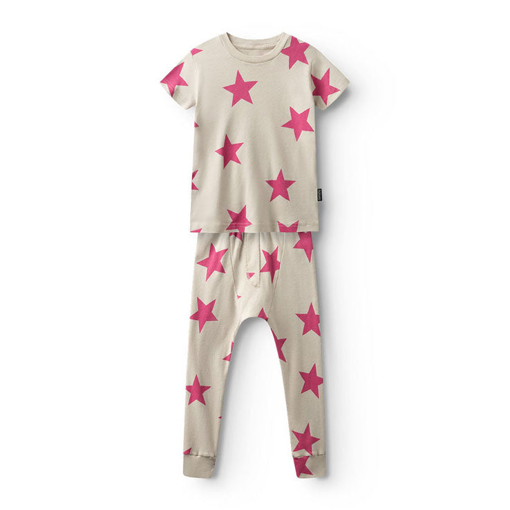 Nununu Smokey Natural Pink Star Lounge Set