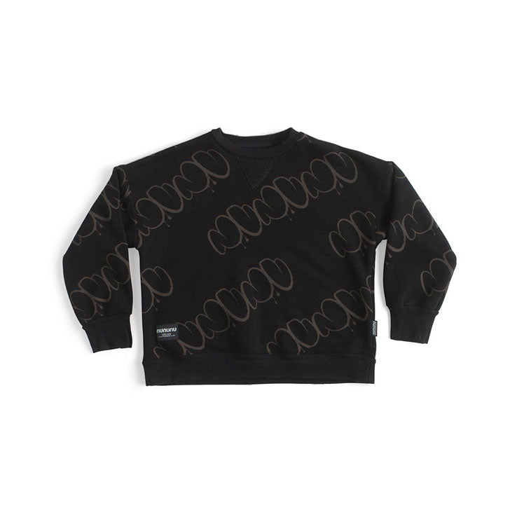 Nununu Black Bubbly Sweatshirt
