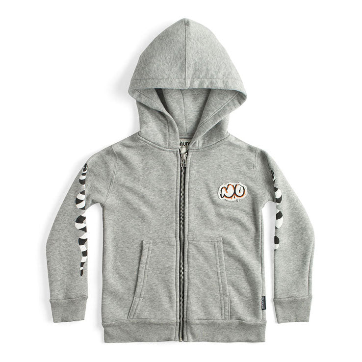 Nununu Heater Grey Extreme Bubbly Zip Hoodie
