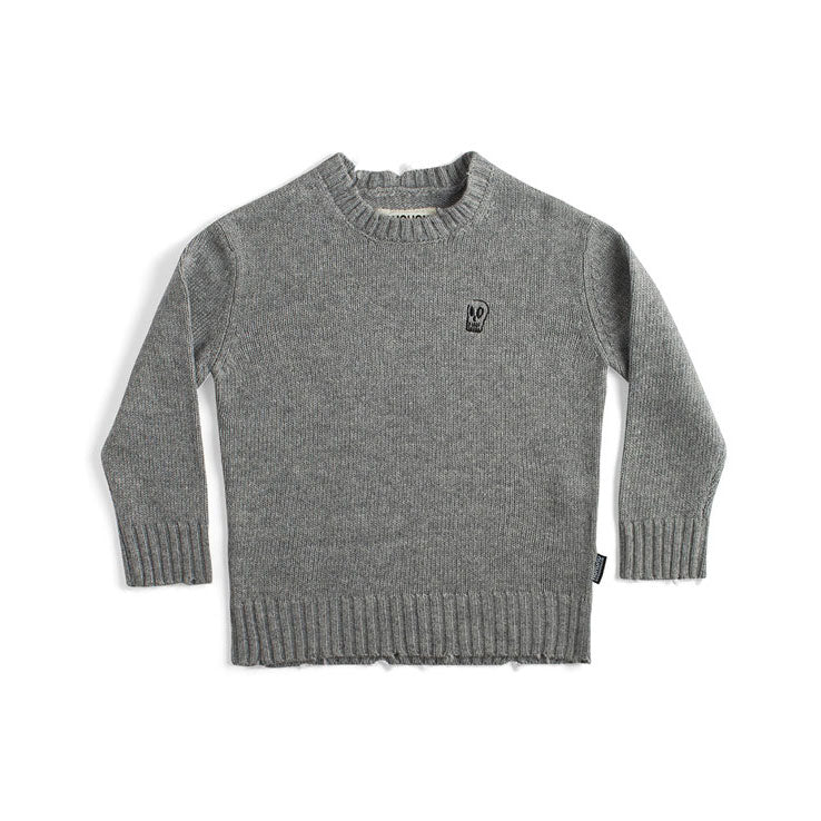 Nununu Heather Grey Knit Pullover