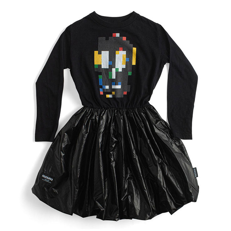 Nununu Black Pixel Skull Dress