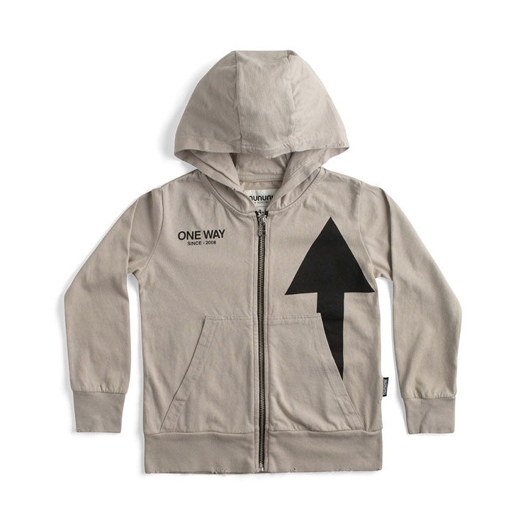 Nununu Smokey Grey Way Light Zip Hoodie