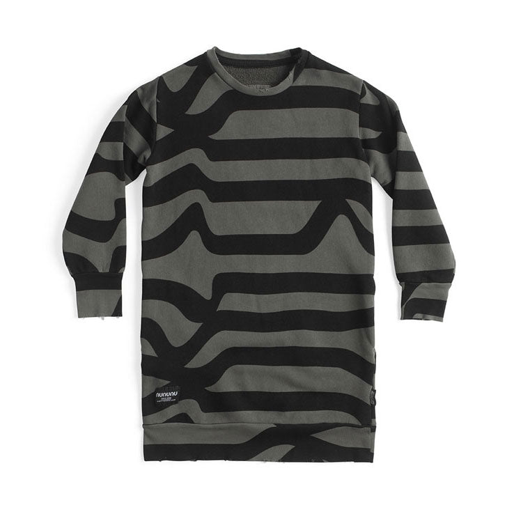 Nununu Graphite Road Web Dress
