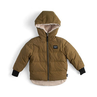 Nununu Olive/Natural Reversible Khaki Coat
