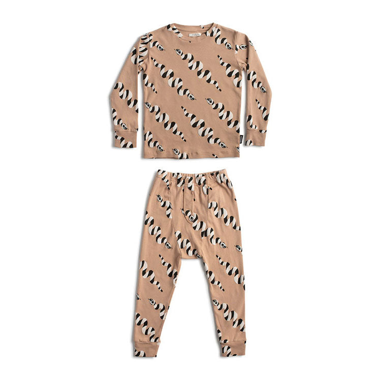 Nununu Coffee Stripey Snakes Loungewear