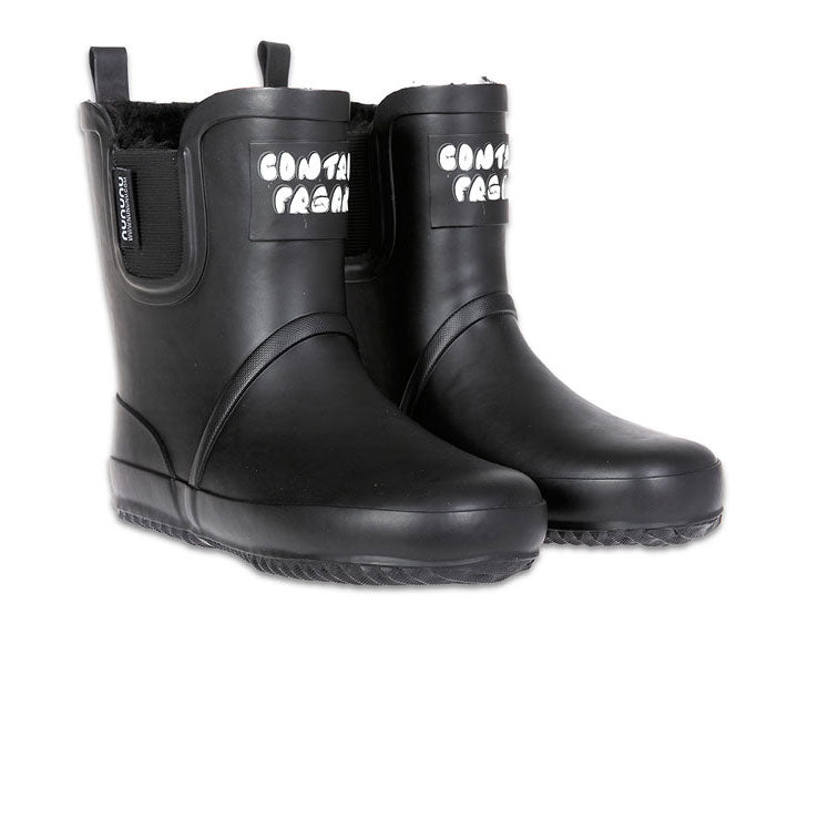 Nununu Black Control Freak Lined Rain Boots