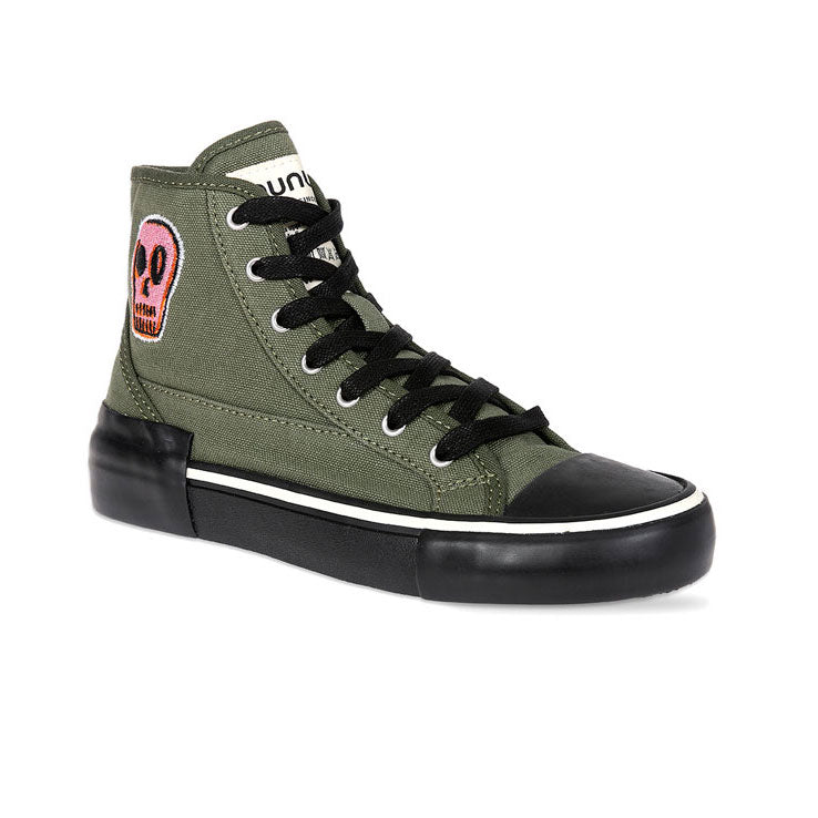 Nununu Olive Dizzy Skull High Tops