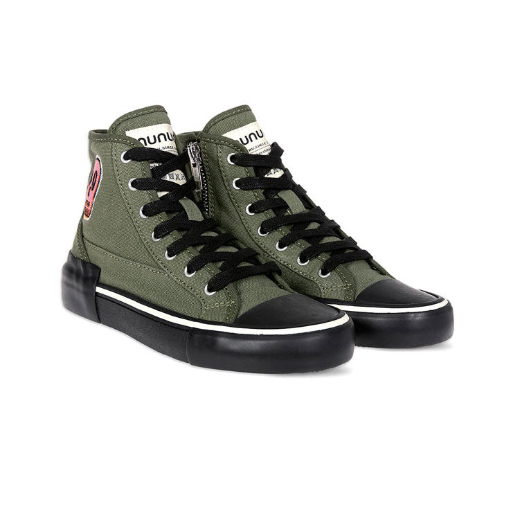 Nununu Olive Dizzy Skull High Tops