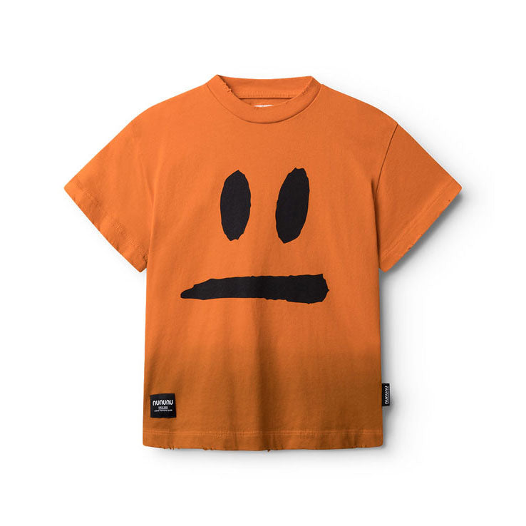 Nununu Orange Sun Smirk T-Shirt