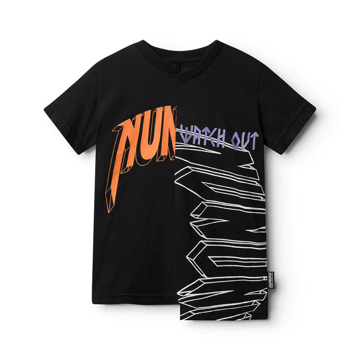 Nununu Black Unbalanced T-Shirt
