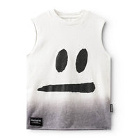 Nununu White Smirk Sleevless Shirt
