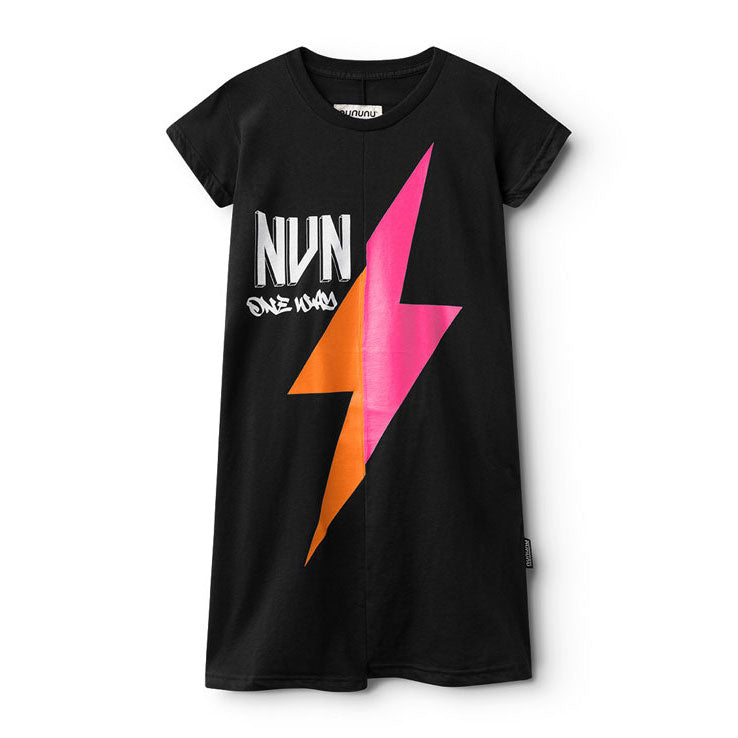 Nununu Black Unbalanced Rawk A Dress