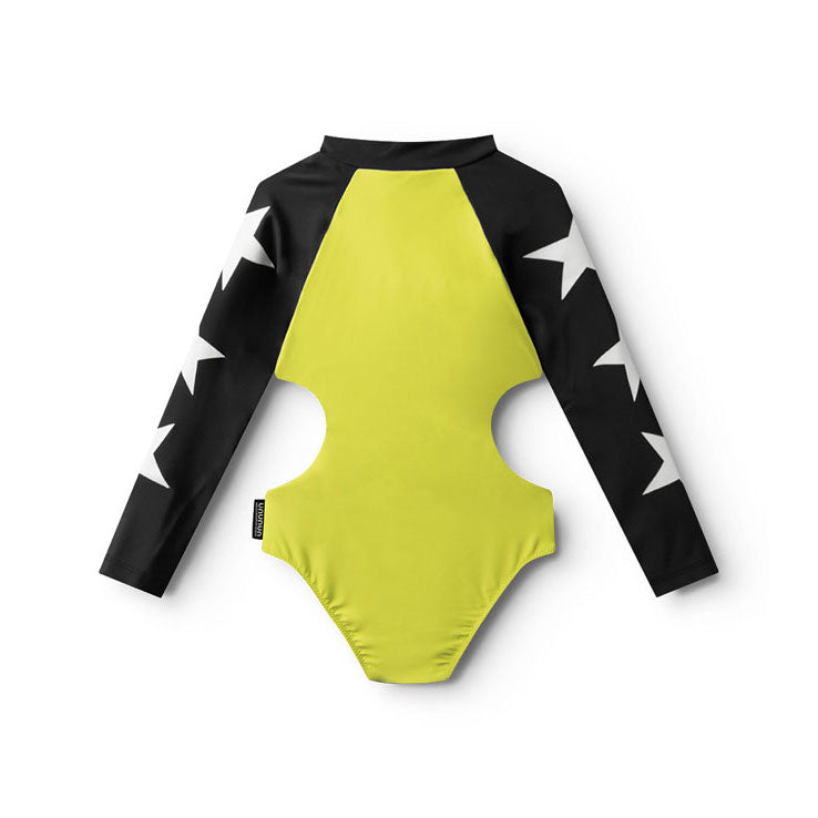 Nununu Hot Lime Triple Star Cut Out Swimsuit