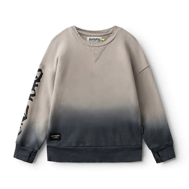 Nununu Smokey Grey Gradient Sweatshirt