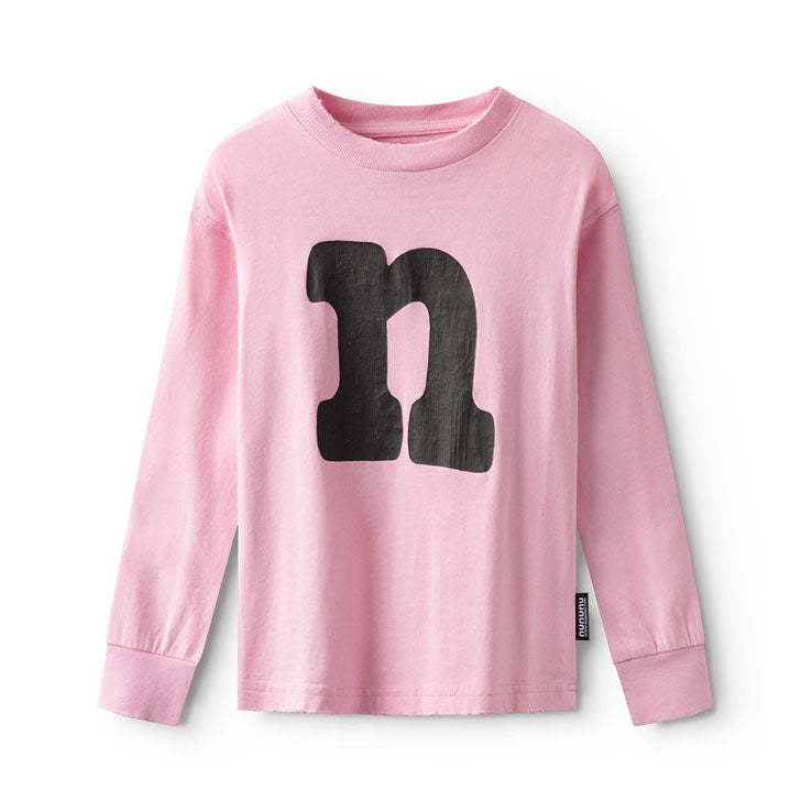 NUNUNU Washed Super Pink N Shirt