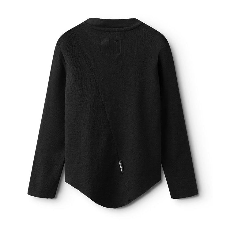 NUNUNU Black Droopy Skull Shirt