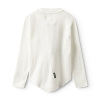 NUNUNU White Droopy Skull Shirt