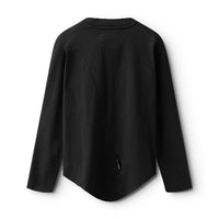 NUNUNU Black Side Eye Rounded Shirt