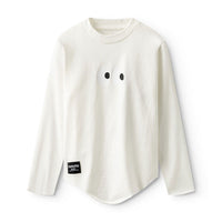 NUNUNU White Side Eye Rounded Shirt