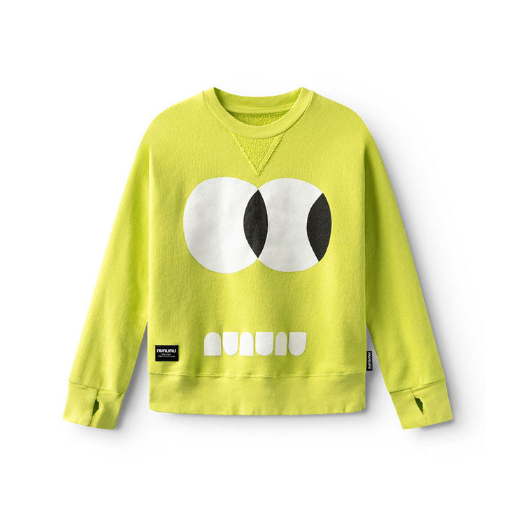 NUNUNU Hot Lime Side Eye Sweatshirt