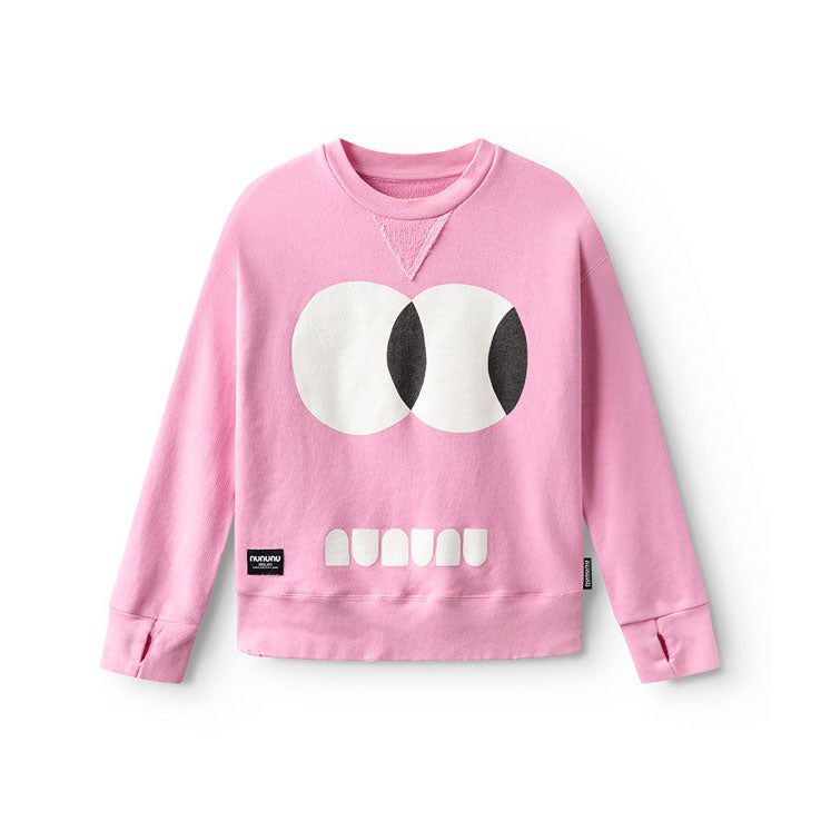 NUNUNU Super Pink  Side Eye Sweatshirt
