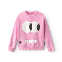 NUNUNU Super Pink  Side Eye Sweatshirt