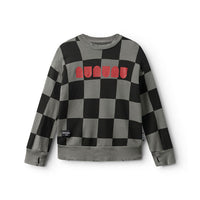 NUNUNU Graphite Checkmate Sweatshirt