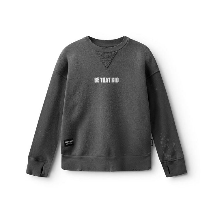 NUNUNU Graphite Vintage Sweatshirt