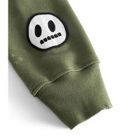 NUNUNU Olive Vintage Smile Sweatshirt