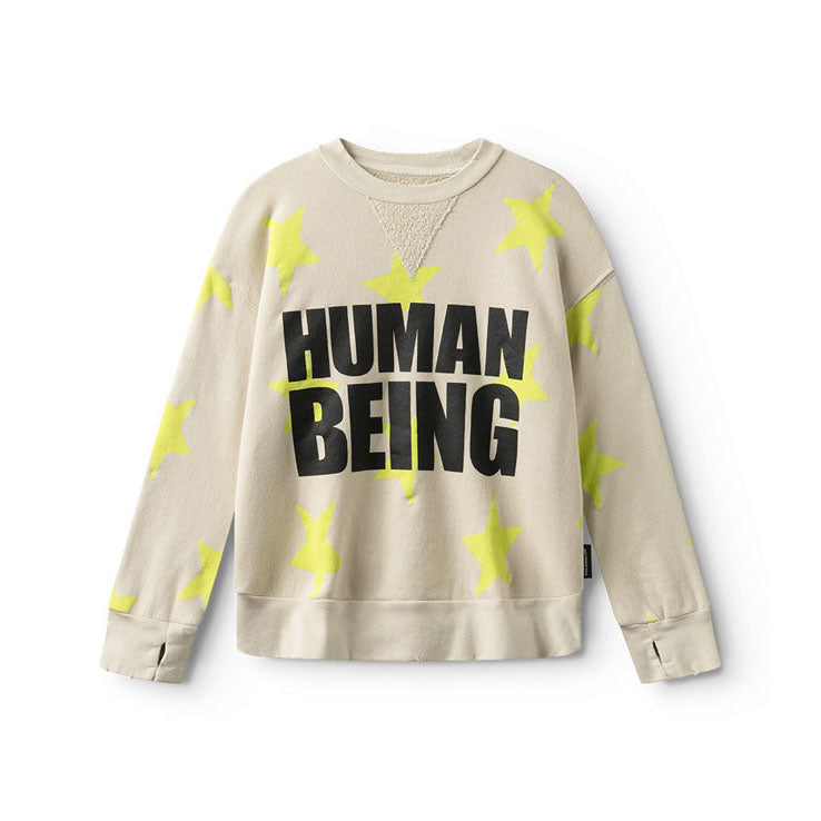 NUNUNU Smokey Natural Only Human Sweatshirt