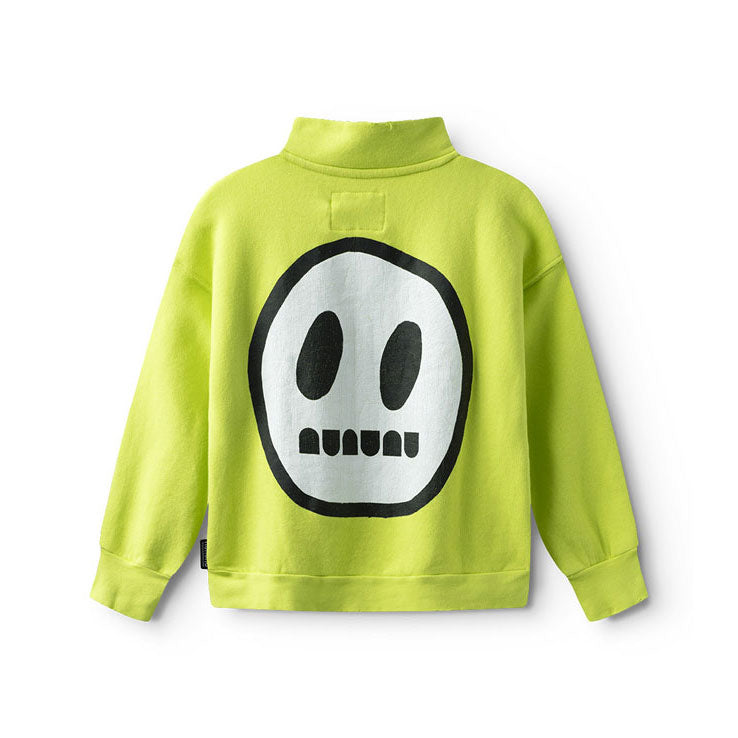 NUNUNU Hot Lime 1/2 Zip Sweatshirt