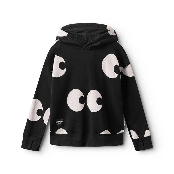 NUNUNU Black Side Eye Hoodie