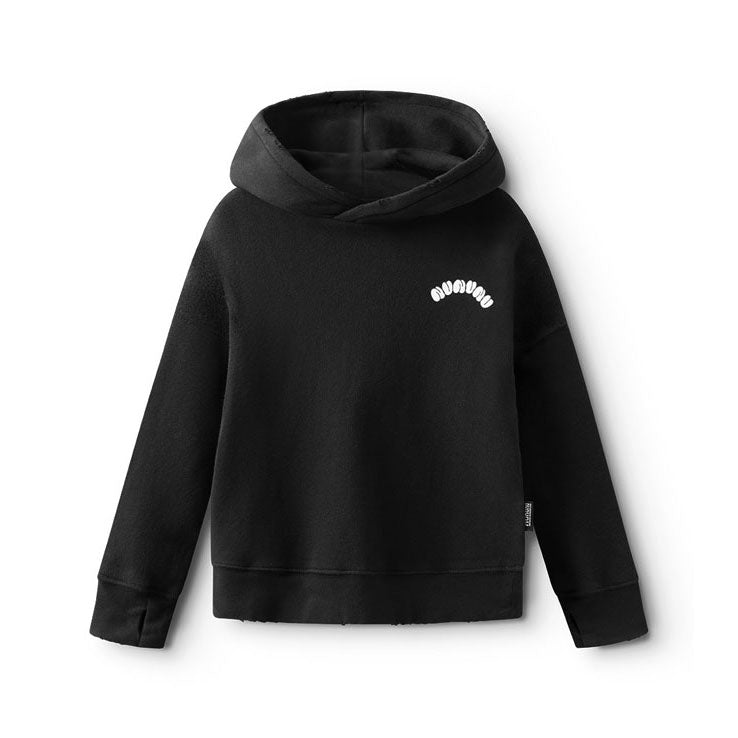 NUNUNU Black Bubbly Hoodie