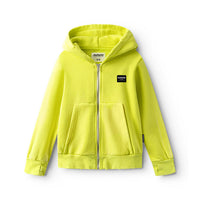 NUNUNU Washed Hot Lime Ultimate Brush Zip Hoodie