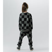 NUNUNU Graphite Checkmate Sweatshirt