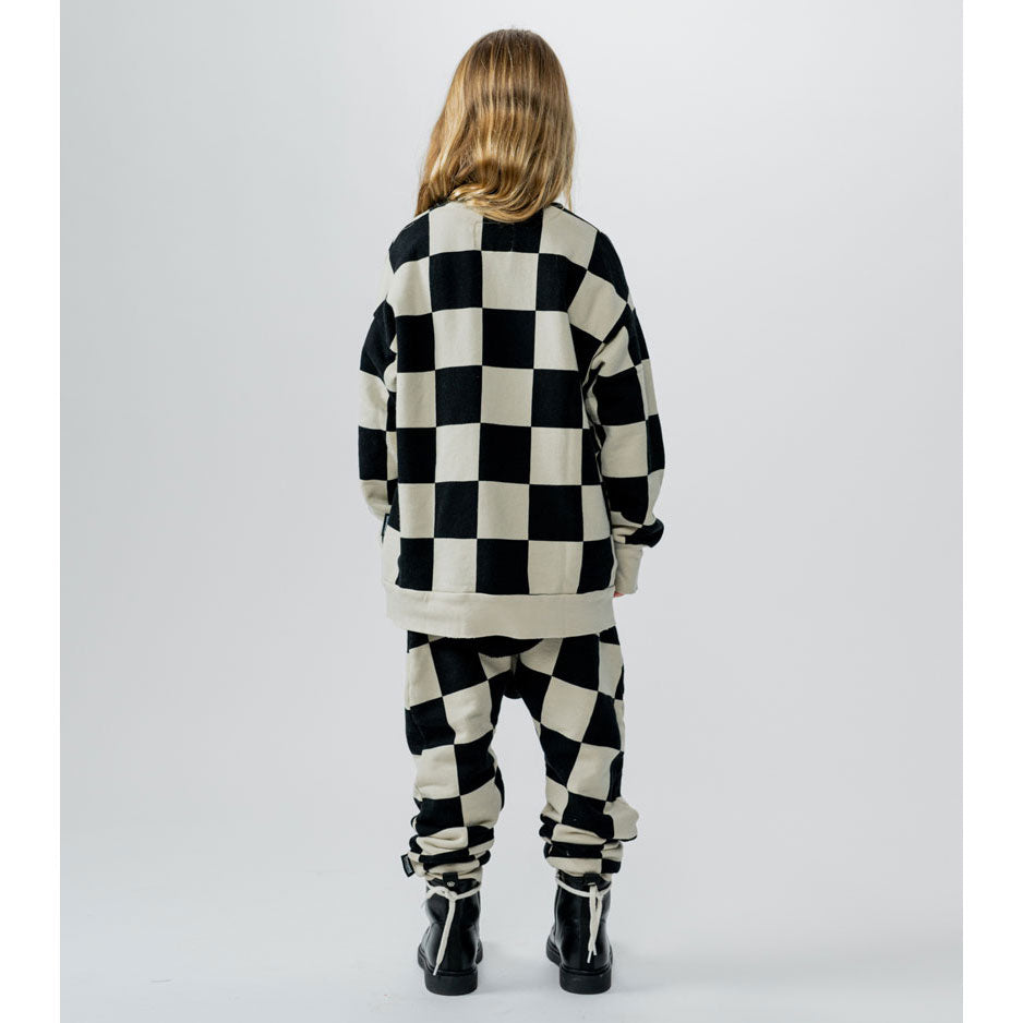NUNUNU Smokey Natural Checkmate Sweatshirt