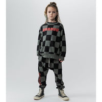 NUNUNU Graphite Checkmate Sweatshirt