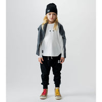 NUNUNU White Side Eye Rounded Shirt