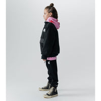 NUNUNU Black Sherpa Pullover