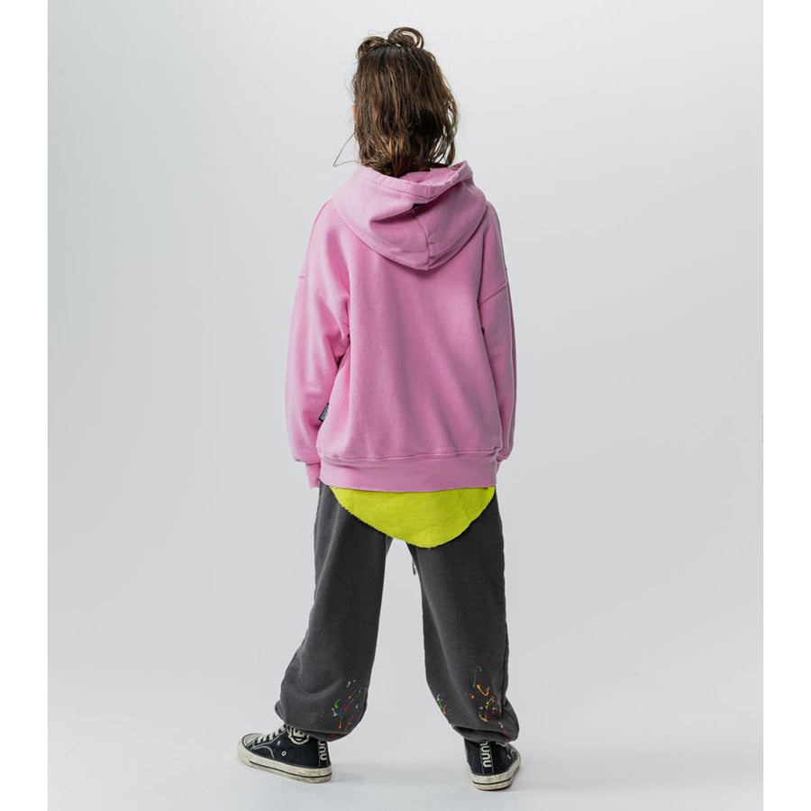 NUNUNU Washed Smokey Pink Monkey Around Hoodie