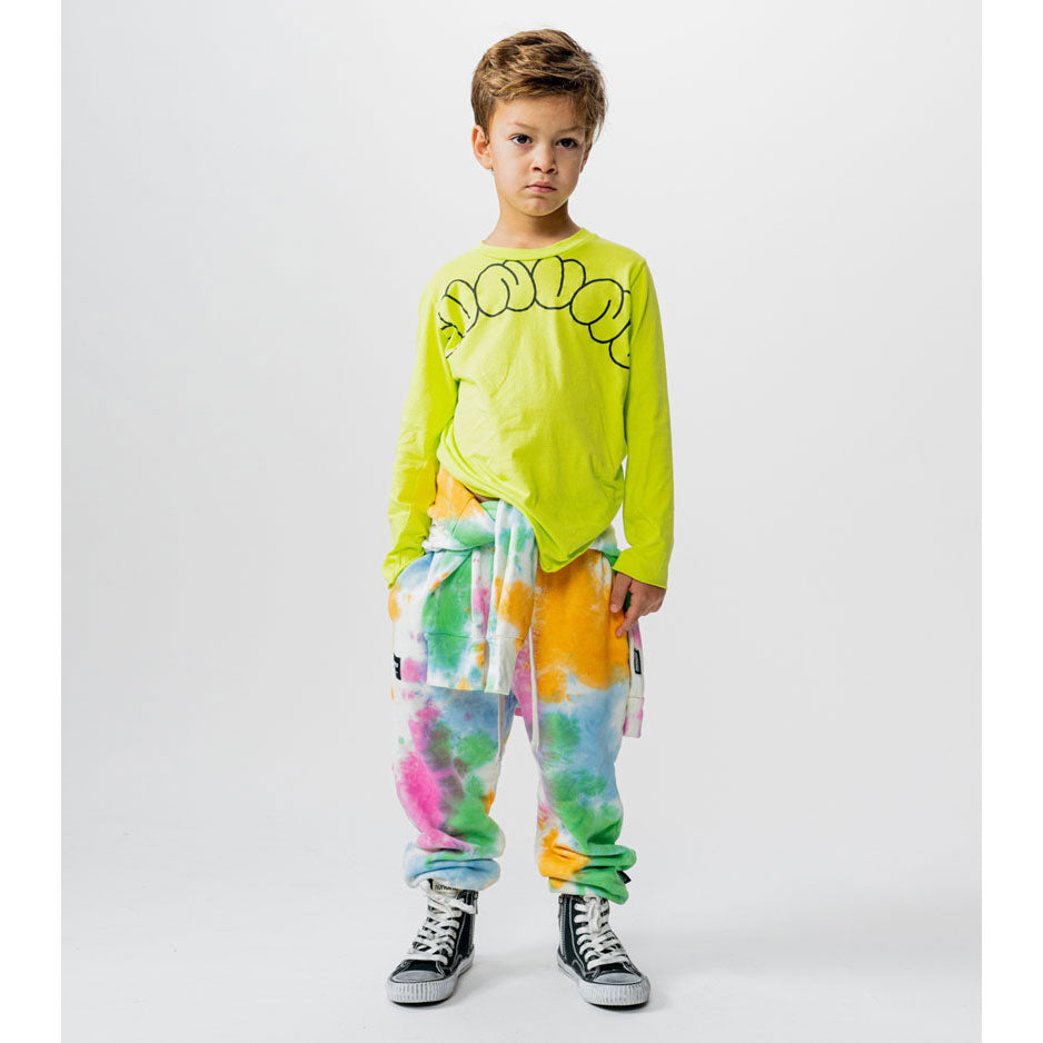 NUNUNU Hot Lime Bubbly Rounded Shirt