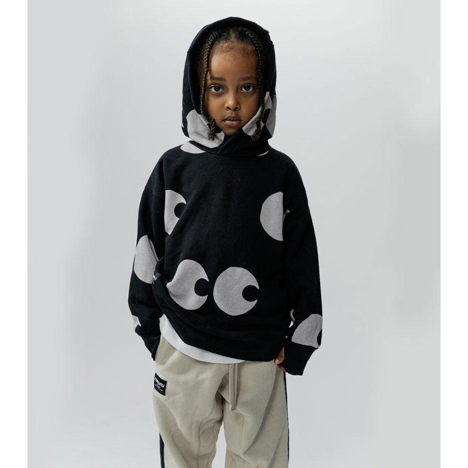 NUNUNU Black Side Eye Hoodie