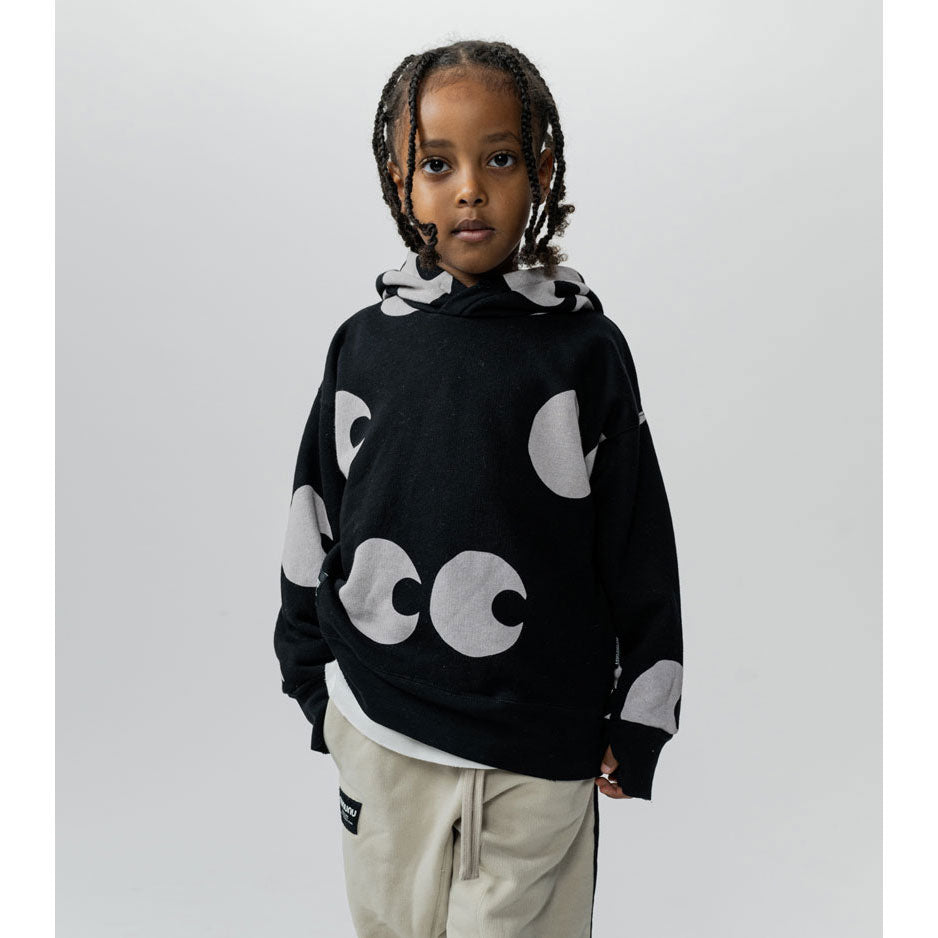 NUNUNU Black Side Eye Hoodie