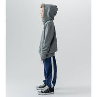 NUNUNU Heather Grey  Side Eye Zip Hoodie