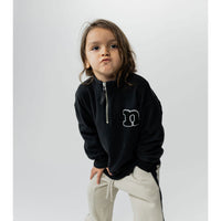 NUNUNU Black 1/2 Zip N Sweatshirt