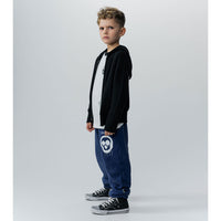 NUNUNU Black Knit Zip Hoodie