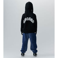 NUNUNU Black Knit Zip Hoodie