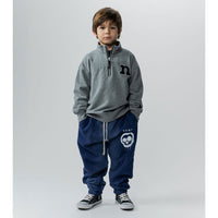 NUNUNU Heather Grey 1/2 Zip N Sweatshirt