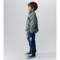 NUNUNU Heather Grey 1/2 Zip N Sweatshirt